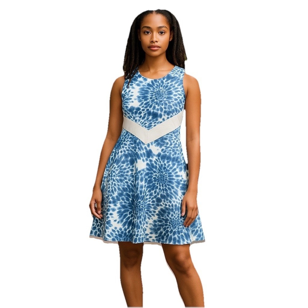 Venus Williams Eleven Animal Print Tennis Dress Pickle Ball Blue Leopard Medium
